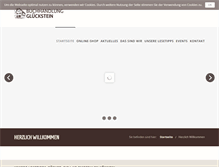 Tablet Screenshot of buchhandlung-glueckstein.de